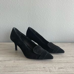 Seychelles Clear Cut suede pump